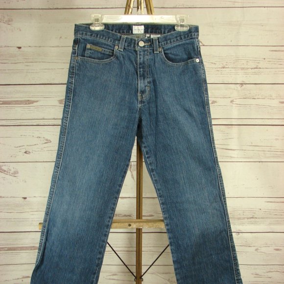 Calvin Jeans CK Boot Cut Stretch Sz 8 Darker Wash - Picture 9 of 14